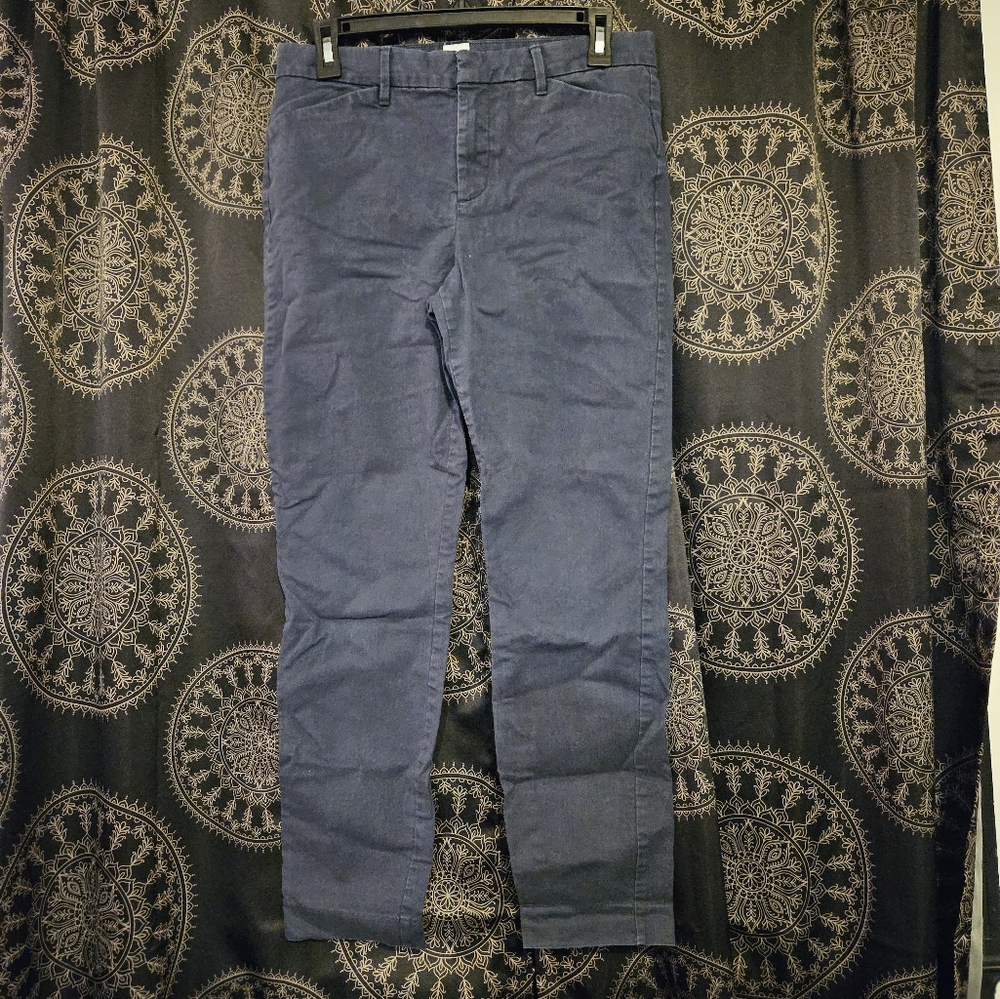 Gap Navy Skinny Ankle Khaki Pants